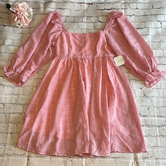 NWT Altar’d State Pink Mini Dress - Picture 4 of 6
